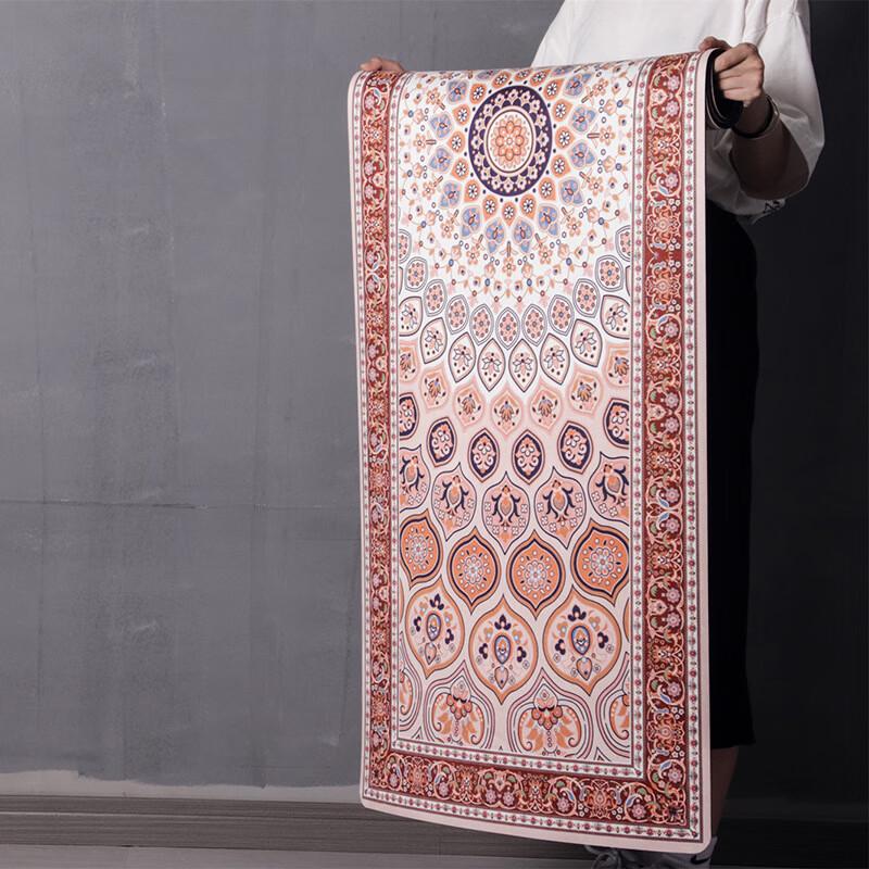 Oeny Bohemian Natural Rubber Suede Yoga Mat