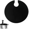 Round Vacuum Seal Silicone Suction Lid Black/grey Kitchen Bowl Cover  Kitchen