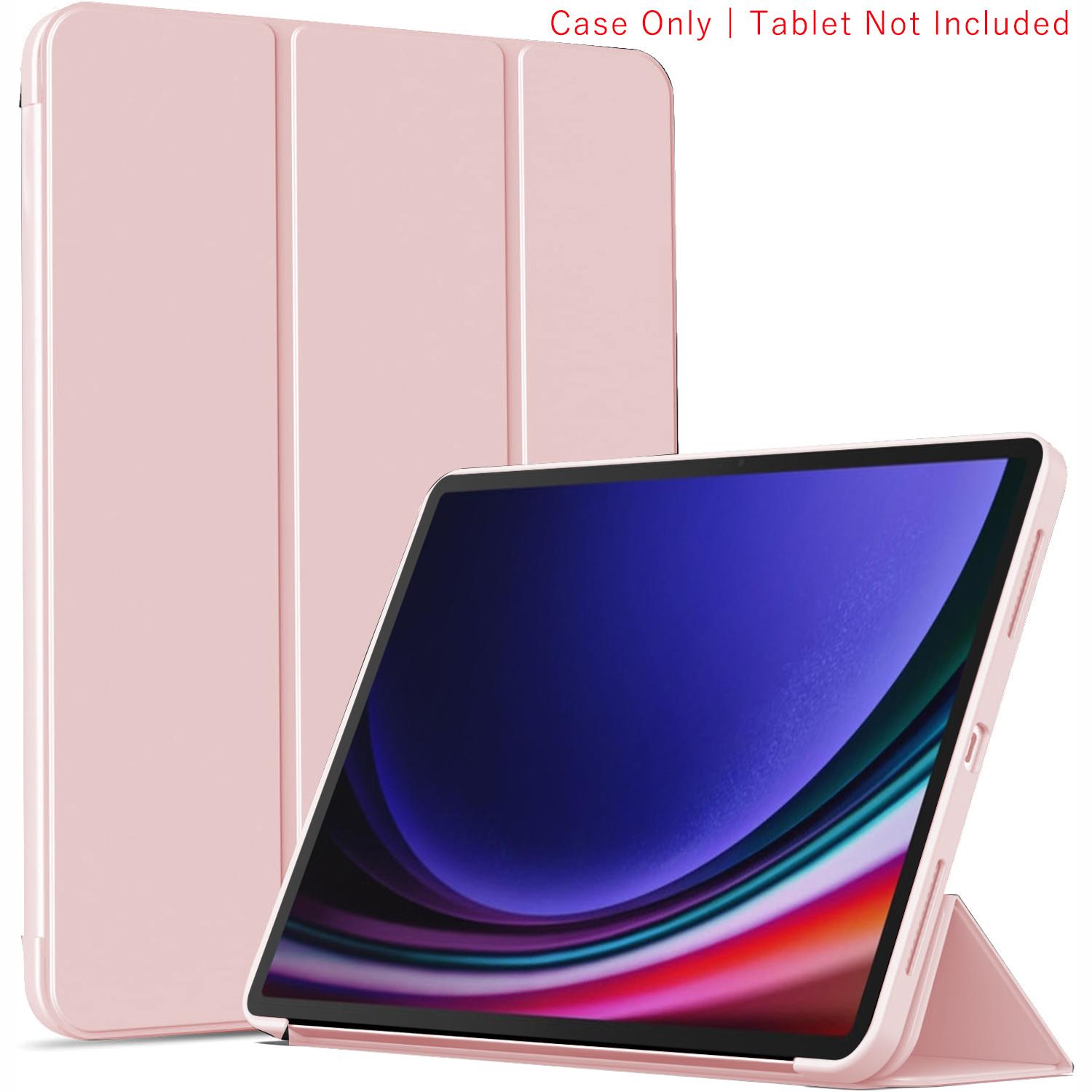 Étui à rabat triple pliage pour Samsung Galaxy Tab S7 S8 S9 S9 FE 10,9'' 11'' Support magnétique Housse de protection en cuir PU Galaxy Tab S9 FE