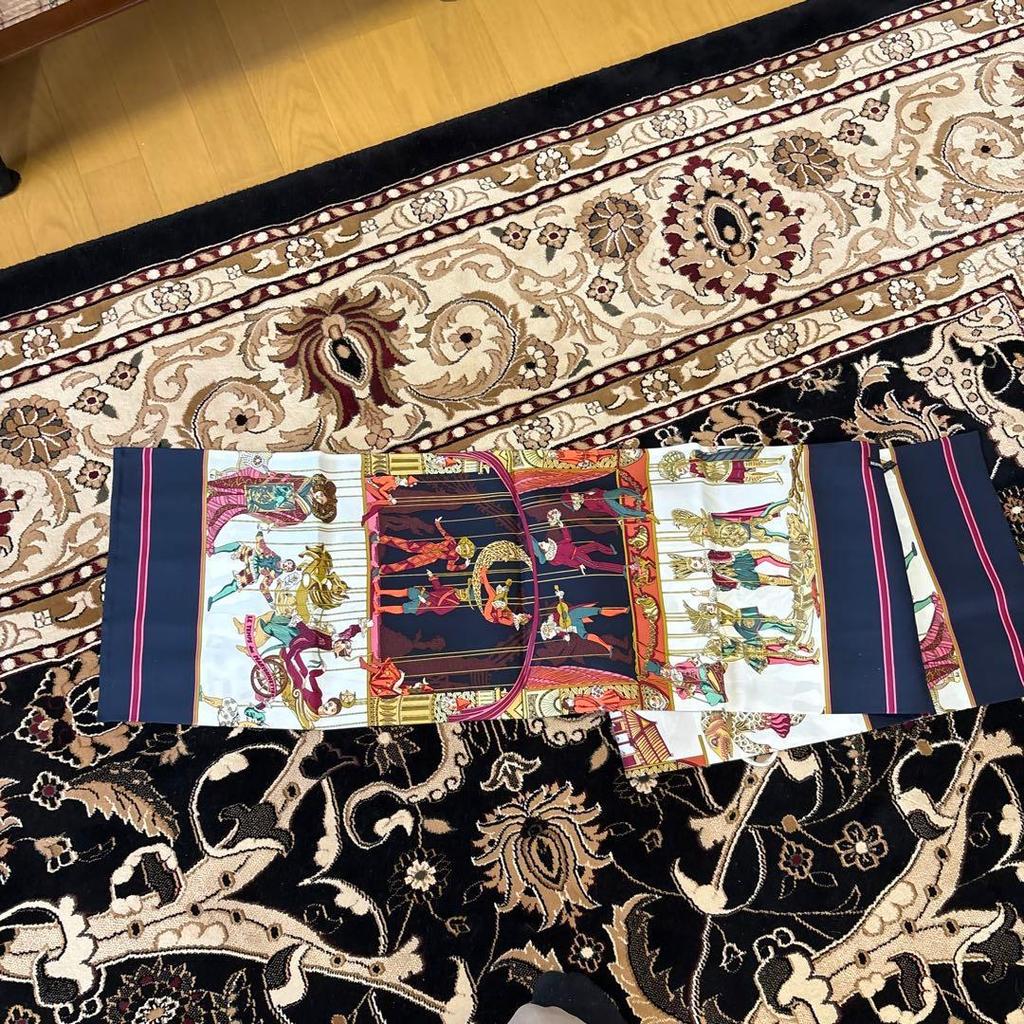 Used Hermes scarf, rare item