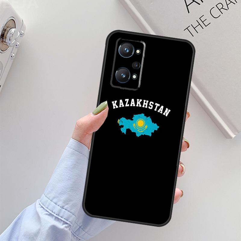 

Kazakhstan Flag Art For Realme 11 10 12 13 14 Pro Plus GT 5 6 6T GT7 Pro C67 C61 C53 C51 C21Y C25S C55 C75 Case Realme 10 4G