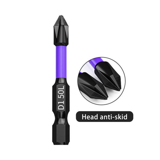 High Hardness Strong Magnetic Bit Screwdriver Bit Rustproof Anti-Slip Shock-Proof Heavy Duty Magnetic Bit Kit