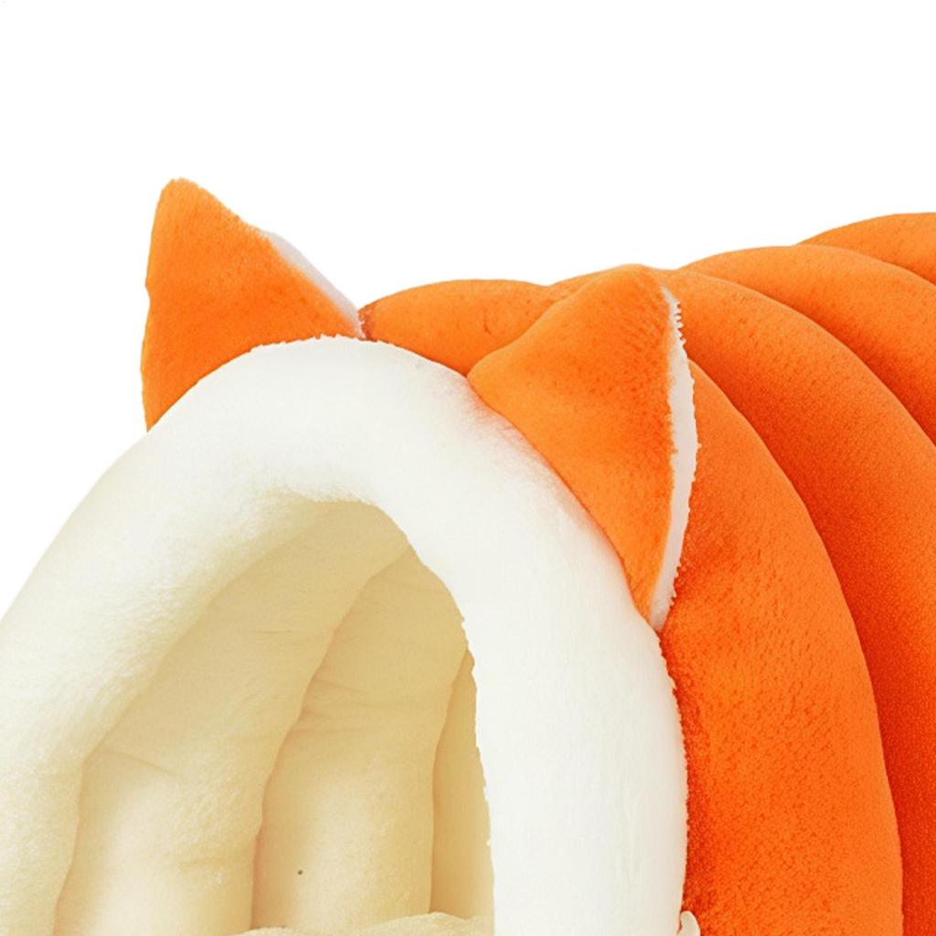 Cat Bed Winter House Washable With Removable Pad Semi-Enclosed Kitten Bed Cat Furniture For Kitten Puppy Pet Sleeping Calming