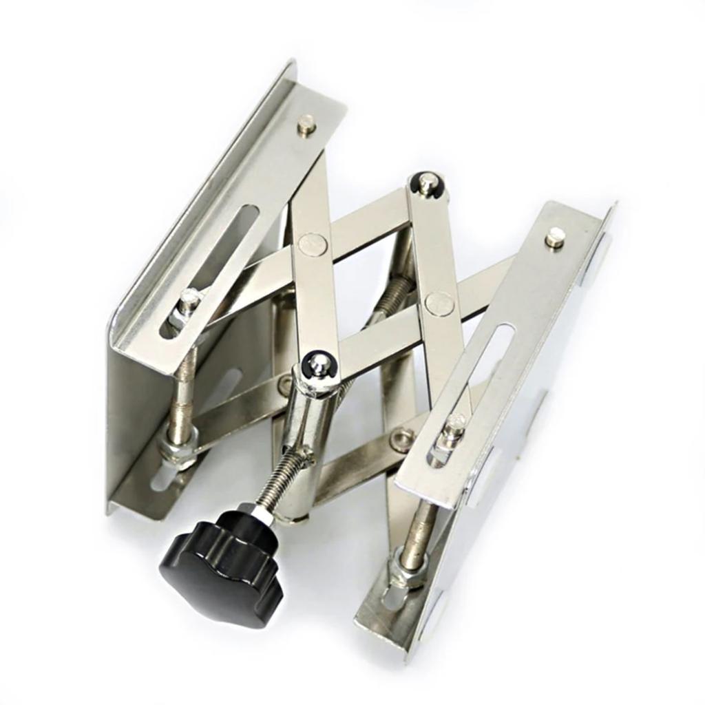 150x150mm Edelstahl-Lifter-Frästisch-Platte Tisch Holzbearbeitungsmaschinen Hebeständer Manuelle Hubplattform Tischlerwerkzeuge