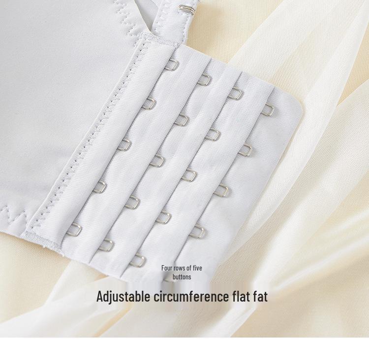 Women's Wirefree Full Coverage Push-Up Lace Minimizer Bra with Side Support and Adjustable Straps