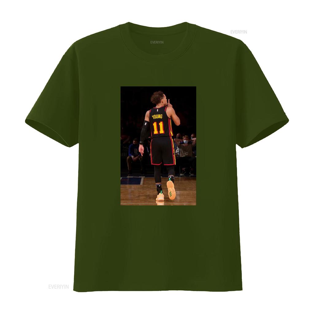 Trae Young Ššš Vintage Tričko Basketbalový Fanoušek Retro Sportovní Design vintage Vypraný Měkký Pružný Pohodlný móda