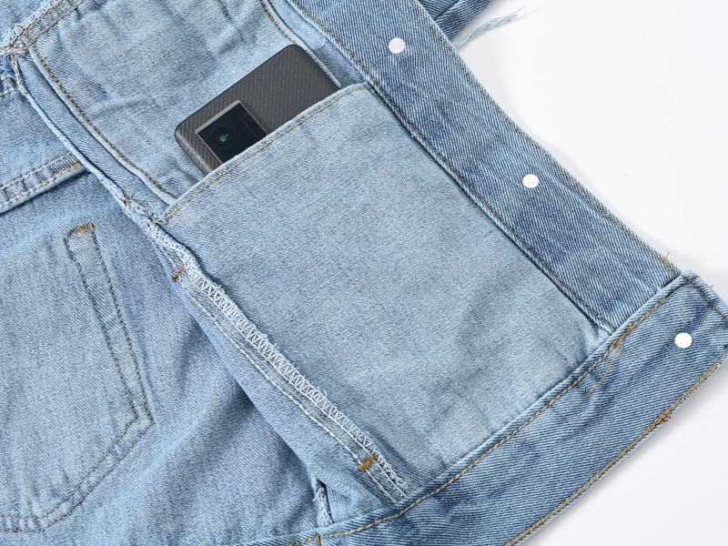 Women's Retro Patchwork Denim Jacket with Frayed Hem - Spring/Autumn, Slimming, Loose Fit, Plus Size, Casual Trend