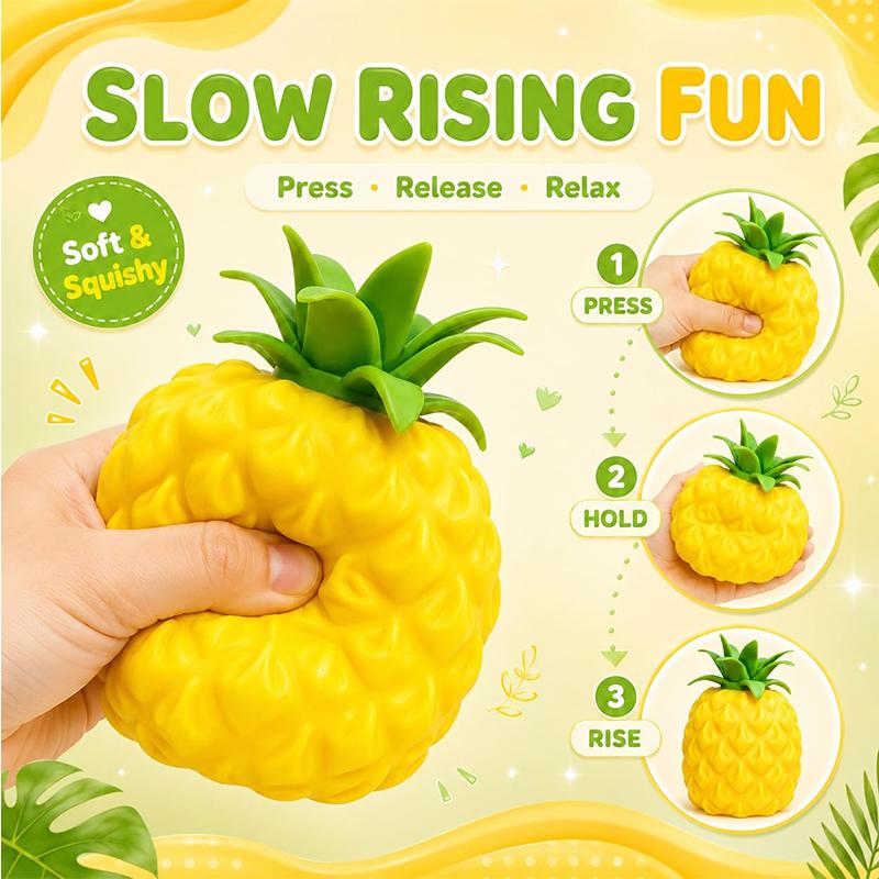 Super Pineapple Pineapple Squishy Pinch Slow Rise Slow Rebound Soft Office Home Decor  Asmr Sensory Decompression Perfect Gifts