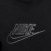 Nike Hoodie Printed Logo Hooded Sports Long Sleeve Kids Hoodies Black DQ8819-010