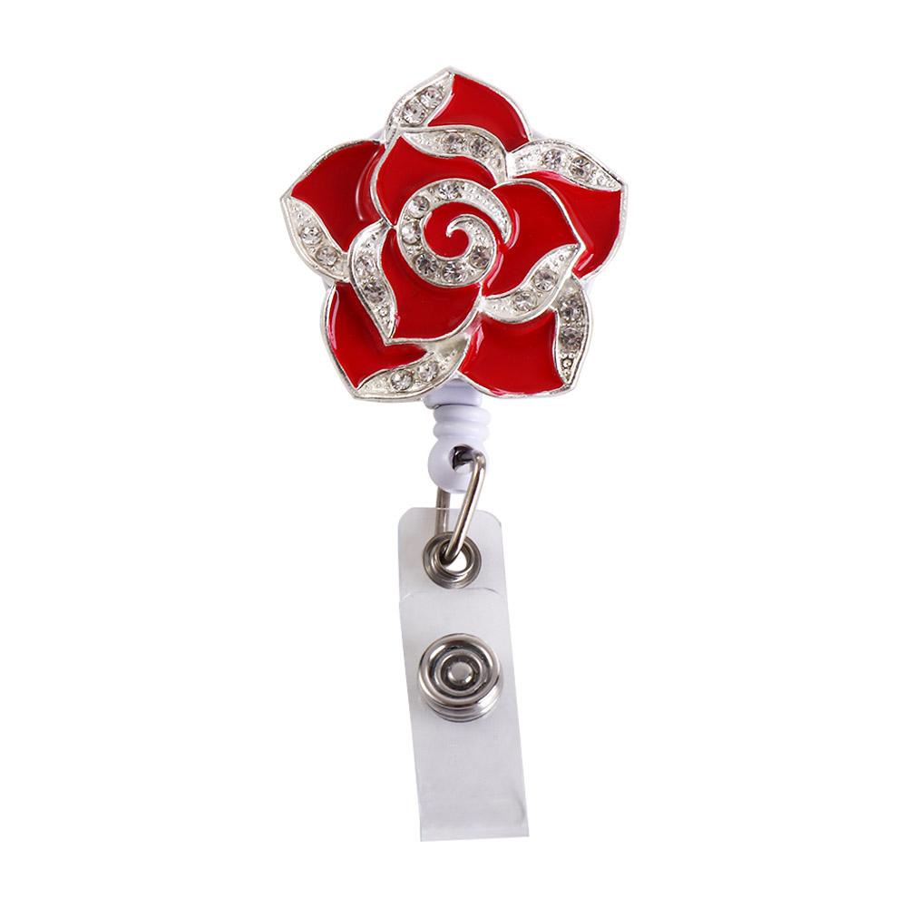 Card Holder ID Card Badge Clip Name Tag Nurse Doctor Certificate Clasp Badge Holder Diamond Badge Reel Retractable Badge Reel