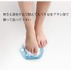 Towa Sangyo Body 15 X X Silicone Foot Brush Brush, Blue, Approx. 15.8 1.8 Cm,