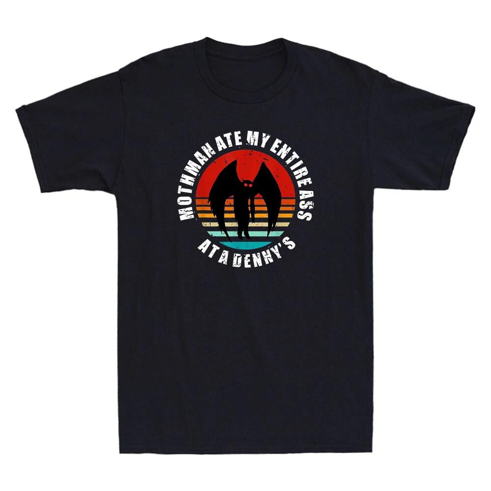 Mothman Ate My Entire Ass Funny Mothman Cryptid Quote Gift Vintage Men s T-Shirt S