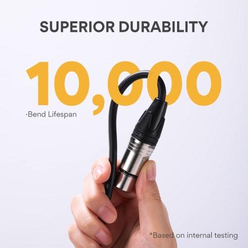 MAONO XLR Microphone Cable, Canon Cable (1.8M), Male to Female, Balanced XLR Connection, Heavy-Duty, for Microphone Recording, Compatible with PD100,