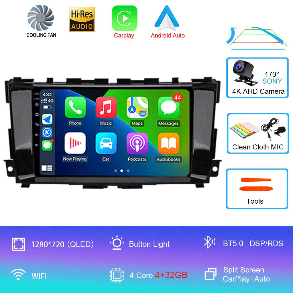 For Nissan Teana 3 Altima 5 L33 2013 - 2020 Video Player Navigation GPS Car Radio Multimedia Android 14 WIFI Touch Screen 9 10"