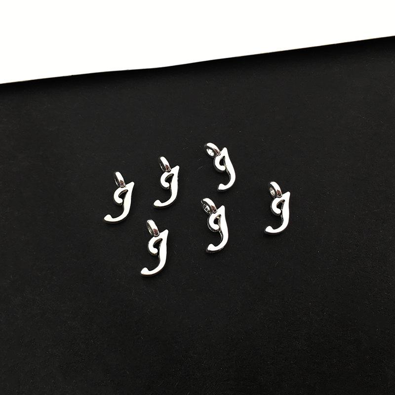 26 Alphabet Alloy Pendants for DIY Bracelets, Necklaces, Earrings & Charms