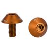 GUB G 510 2 Stück M5 * 12mm Fahrrad Fahrrad Wasserflaschenhalter Halterung Schrauben(Gold)