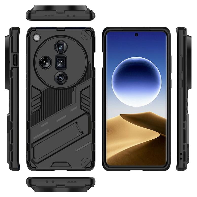 For OPPO Find X7 Ultra X3 X5 Lite X3 Neo X3 X5 X6 X7 Pro Back Cover Shockproof Armor Case Anti-Fall Protect Kickstand Coque