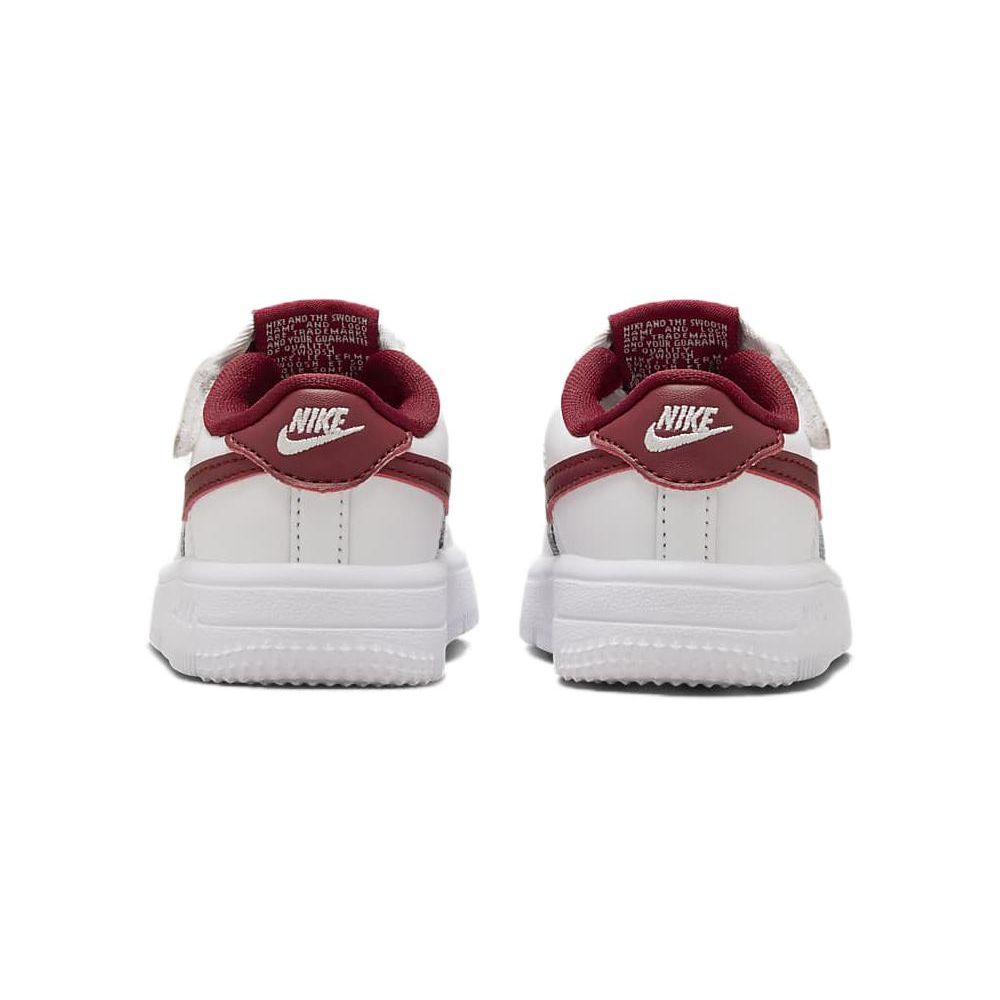 Nike Force 1 Low EasyOn TD White Team Red Baby Sneakers FN0236-105