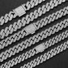 High-End Men's Diamond Cuban Link Zirconia Necklace: European & American Hip Hop Style