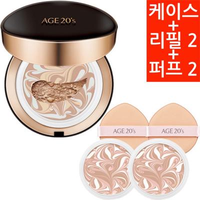 Age To Wenness Signature Essence Cover Pact Intense Cover, No. 21 Light Beige, 1 Set