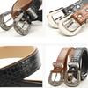 Natural Women's Timeless Belt Contemporary Themed PU Leather Strap Metal Hardware For Stylish Looks