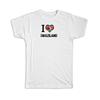 Geschenk-T-Shirt : Ich liebe Swasiland Flagge Herz Landeswappen Swazi Auswanderer