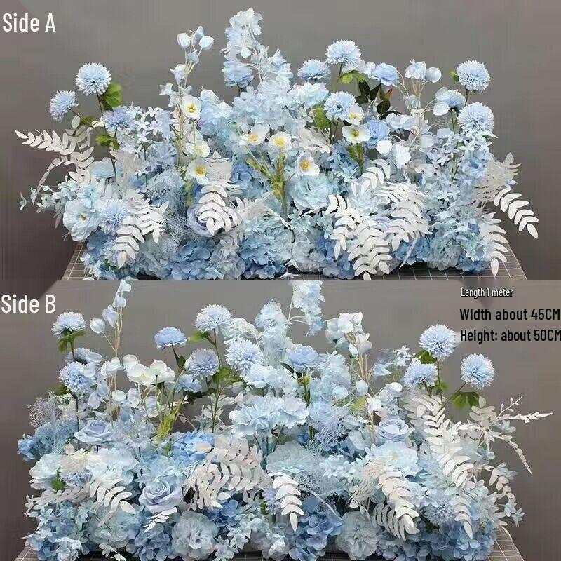Wedding Aisle Decor: Large Silk Eucalyptus Flower Arrangement