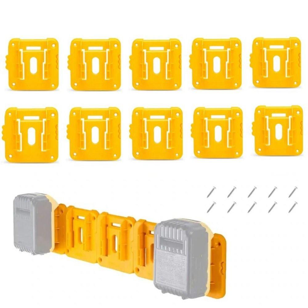 

Wall Mount Battery Holder ABS Battery Mounts Battery Accessories Battery Storage Rack Workbench Battery Holder