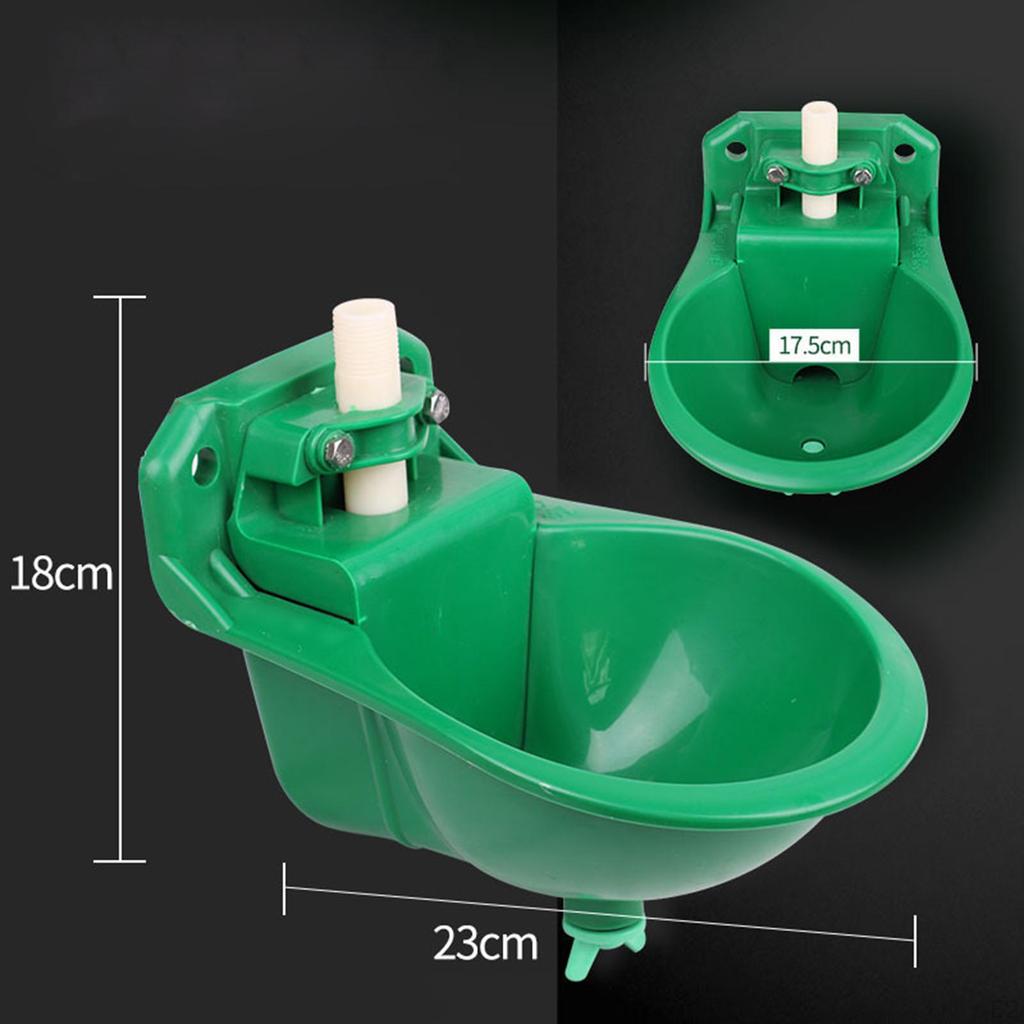 Automatic Sheep Feeding Water Bowl Trough Dispenser Farm Animal Feeder Goat Waterer