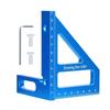 Aluminum Multi-Angle Measuring Ruler Square Protractor for Woodworking Miter Triangle-Ruler Utility Tracing Meter Tool