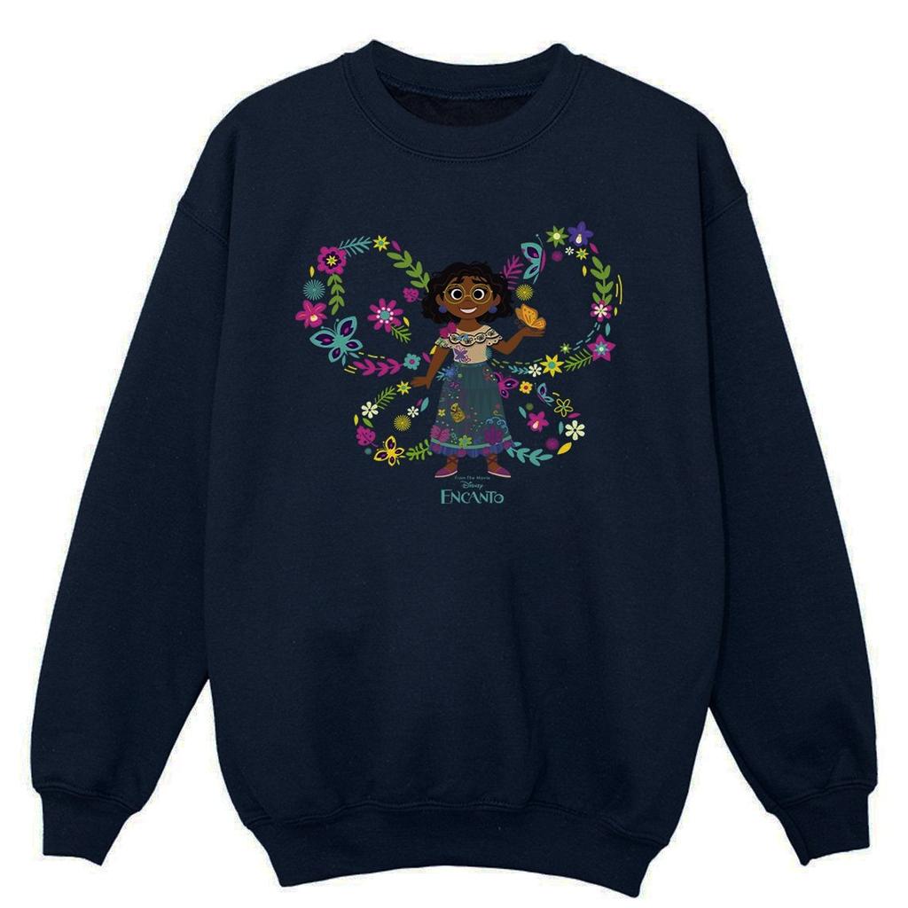 Disney Girls Encanto Mirabel Butterfly Sweatshirt