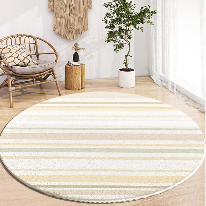 Wabi-sabi Style Round Carpets Home Living Room Decoration Rugs Simplicity Bedroom Bedside Carpet Study Lounge Rug Washable Mats
