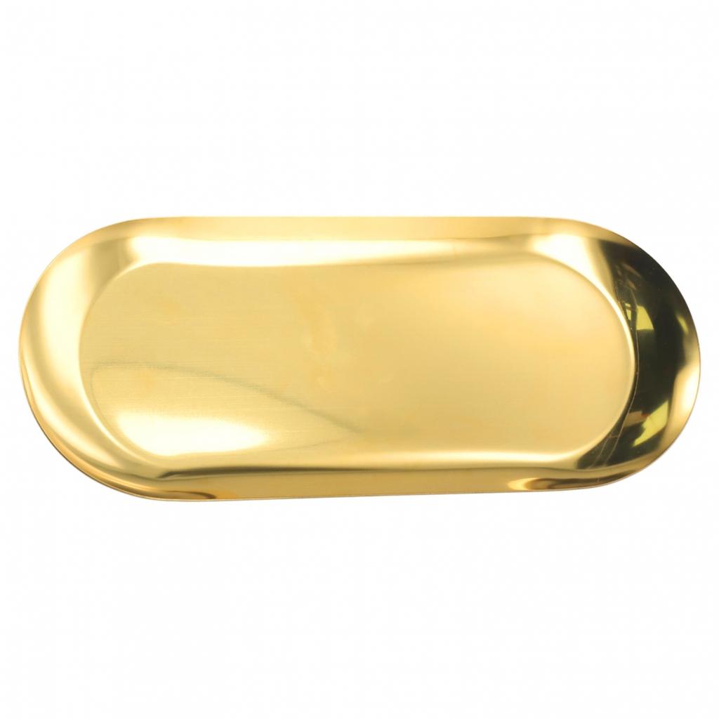 Convenient Stainless Steel Tray for Organizing Tea Fruit and Jewelry