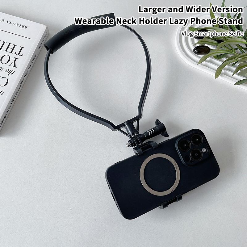 Nackenhalterung Fauler Handyhalter Für iPhone 16 15 14 13 Pro Max Samsung Xiaomi Outdoor Erste-Winkel-Vlog-Aufnahme Selfie-Halterung