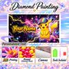 Personalized Pikachu Diamond Art Custom Name 5D Diamond Painting Full Drill DIY Craft