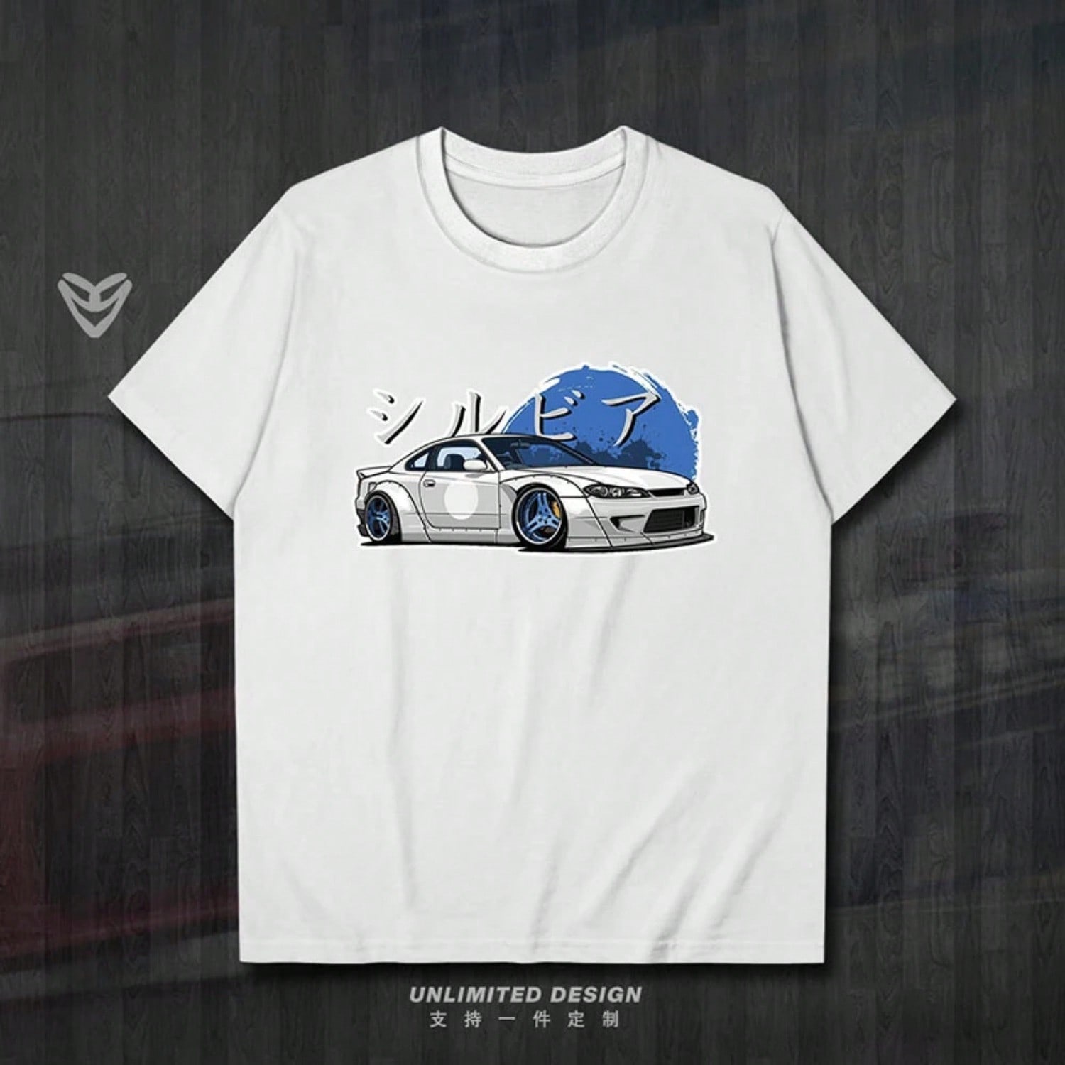 New  Silvia S15 JDM Motorsport Fan Print Graphic T-Shirt unisex s And Wounisex s Short Sleeve Breathable Motorcycle T-Shirt S разноцветный