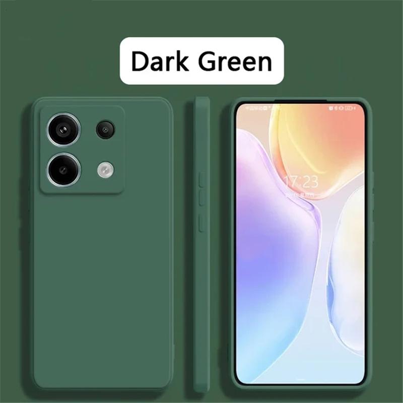 Candy Color měkké tekuté silikonové pouzdro na telefon Xiaomi Redmi Note 13 Pro Plus 13C K70E Poco X6 Pro 4G 5G Nárazuvzdorný objektiv Ochrana fotoaparátu TPU kryt