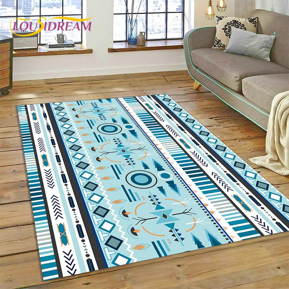 Bohemia Nordic Celts Turkish Series Carpet Rug for Home Living Room Bedroom Sofa Doormat Decor,kid Area Rug Non-slip Floor Mat