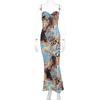 Summer New European and American Women's Clothing Sexy Tube Top Strap Backless Long Dress Fashionable Sexy Dress Women