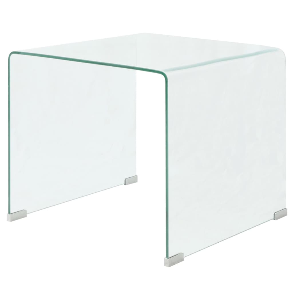 Vidaxl Couchtisch, Gehärtetes Glas 49,5X50X45 Cm