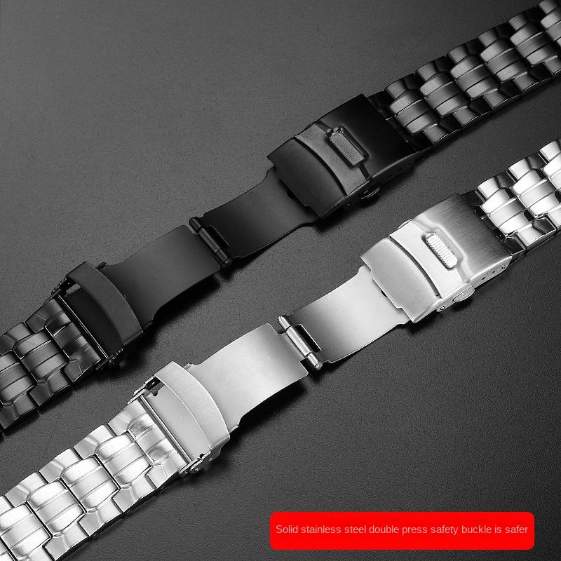 22mm nerezový řemínek Pro Casio EF-550 Řada EDIFICE EF-550D/PB EF-523 5147 Vodotěsný silikonový gumový řemínek na hodinky Náramek