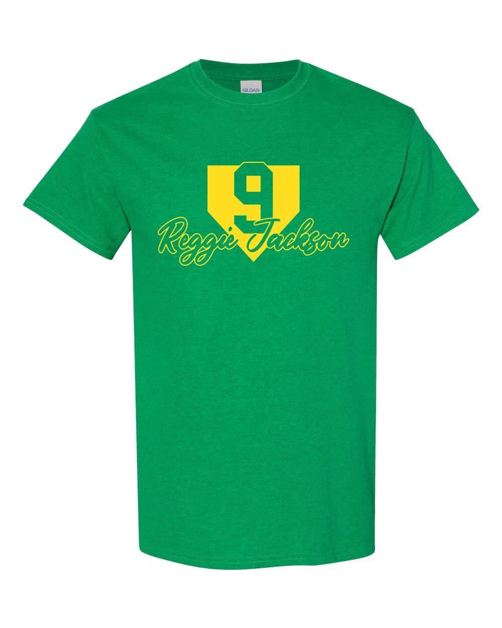 

OAKLAND Name And Number Reggie Jackson #9 Unisex T-Shirt S-XL FREE S&H! S
