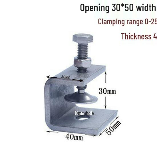 C304 Tiger Claw U-Shaped Stainless Steel Pipe Clamp