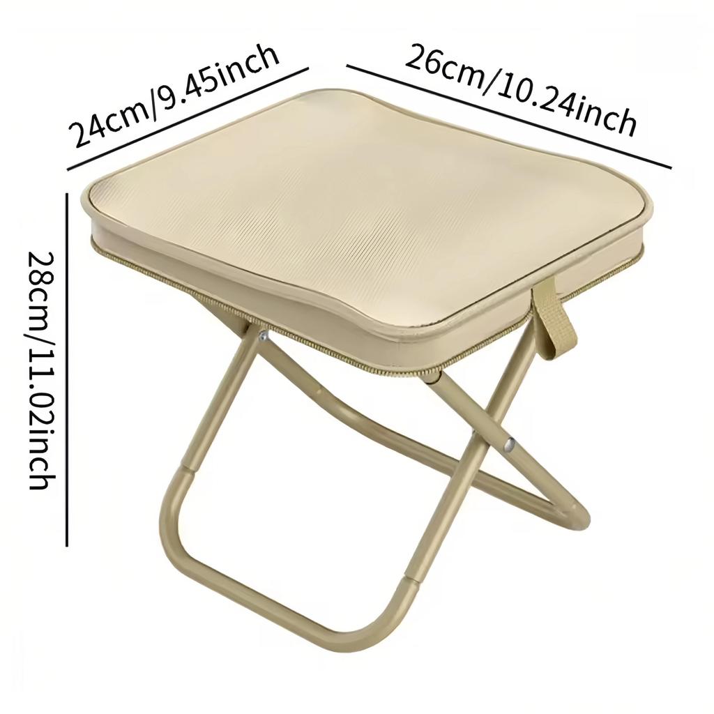 Portable Outdoor Folding Chair Picnic Fishing Beach Camping Travel Lightweight Stool Compact Seating for Self-Driving Camping