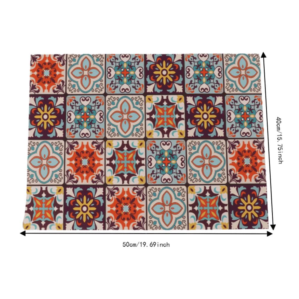 Multicolored Coffee Bar Mat Waterproof Coffee Maker Mat Versatile Table Placemat Kitchen Use