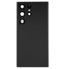 Handy Glas Rückseite Vorinstallierte Kameralinse Perfekte Passform Handy Rückseite Glasabdeckung für S23 Ultra Schwarz
