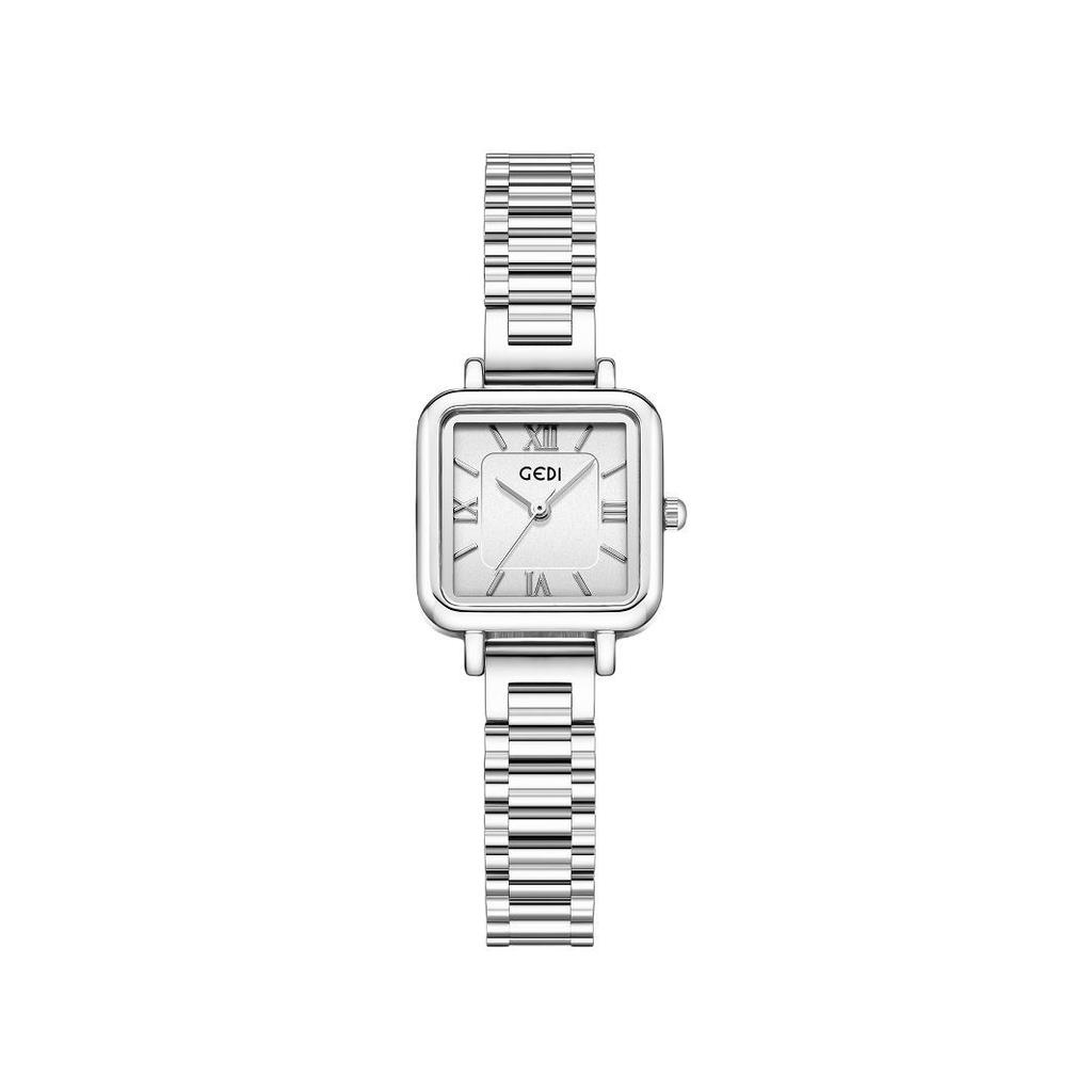 College Style Small Sugar Cube Female Watch Student Retro Temperament High Value Waterproof Quartz Watch