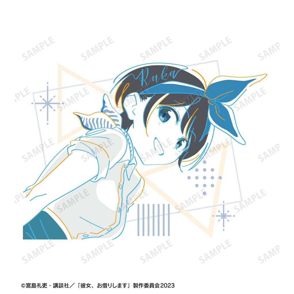 TV anime "Rent-A-Girlfriend" Sarashina Ruka lette graph T-shirt Women's M size