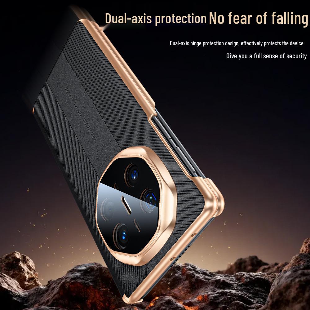 Huawei Mate X6 Folding Screen Magnetic Protective Case, Anti-Fall, Dual-Axis, Full Coverage.
