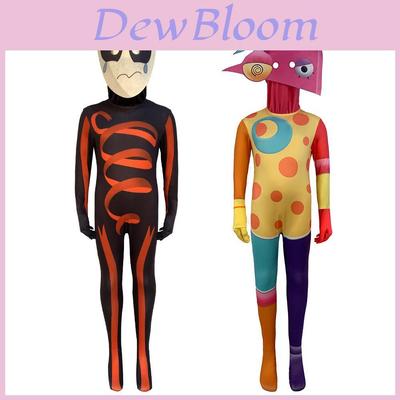 Combinaison Body Cosplay Cirque Magique Pour Femmes Halloween Pomni Jeu de Rôle